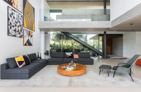 Gray adds modernity, working well with both vibrant and neutral shades.