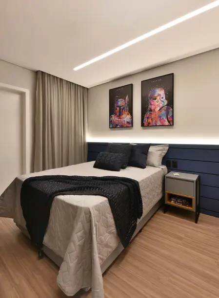 Bedroom decoration for a Star Wars lover – Project: Rodrigo Baleeiro – Dbale Arquitetura | Photo: Sidney Doll