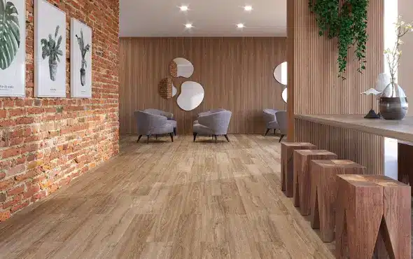 O piso vinílico Salamanca é inspirado na cidade da Espanha – Foto: Durafloor