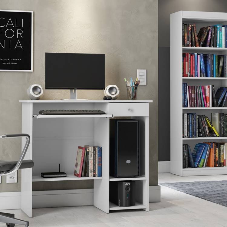 Model of a computer desk for the bedroom; it