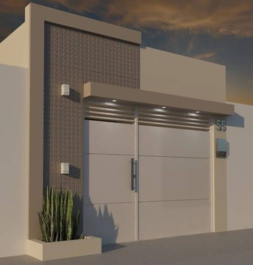 Thus, it is possible to think of this element according to your style, including modern details that make the wall a decorative item for your facade.