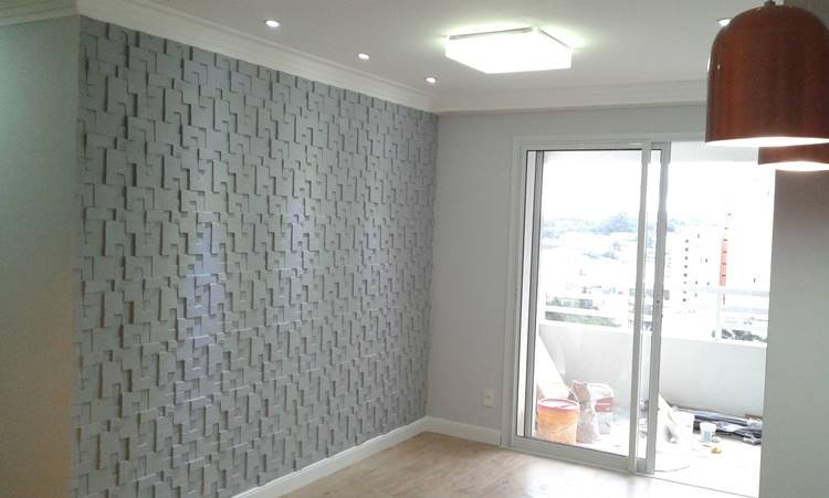The gray color is one of the most sought after when it comes to the 3D plaster wall.