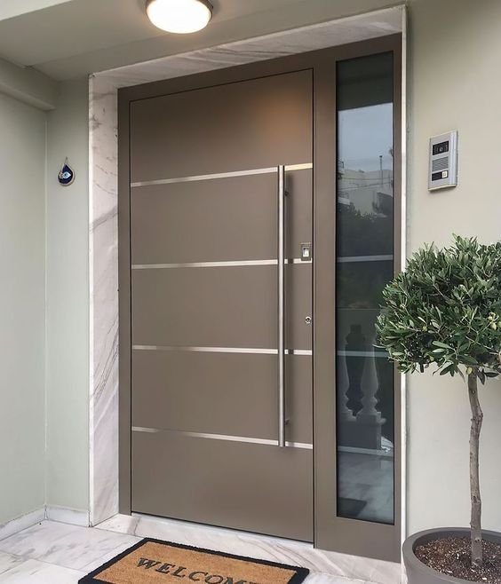 Iron gate used for protection and security in homes.