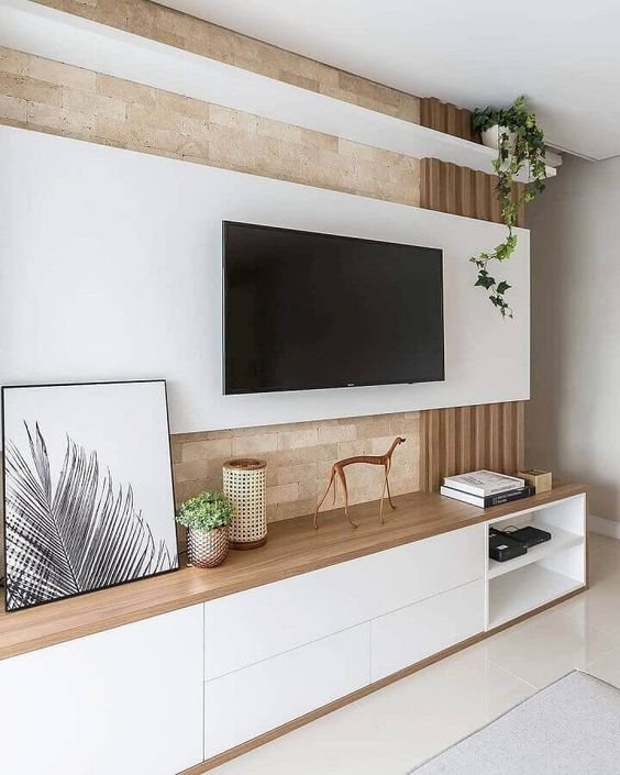 Thinking about spaces like the living room or even your bedroom, in addition to serving as a support for the television and decorative elements, the rack also stands out on its own.