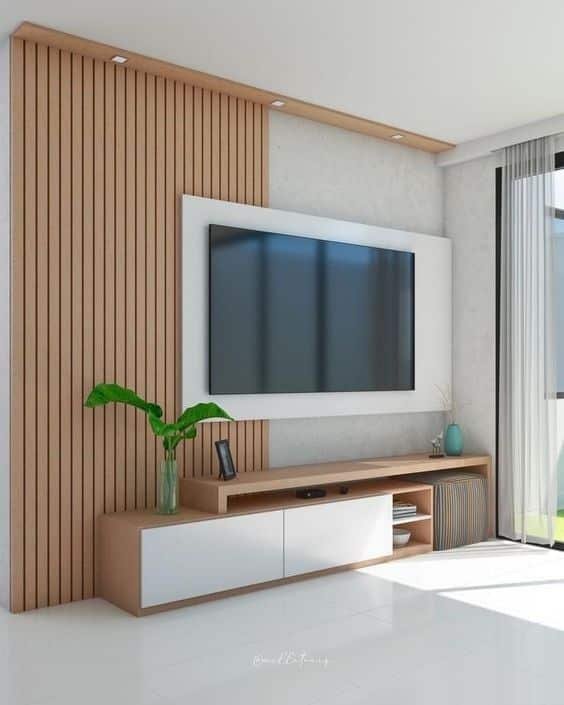 Including, when customizing the rack, it is interesting to also order the panel for your television. This way, you can use the pieces in the same tone and following the same style.