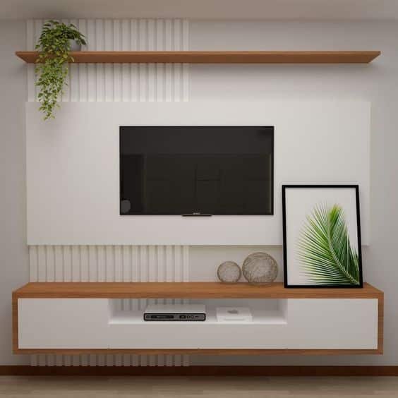 As the rack will be custom-made, the shelf can follow the same material and shade. By the way, speaking of material, one of the best is wood.