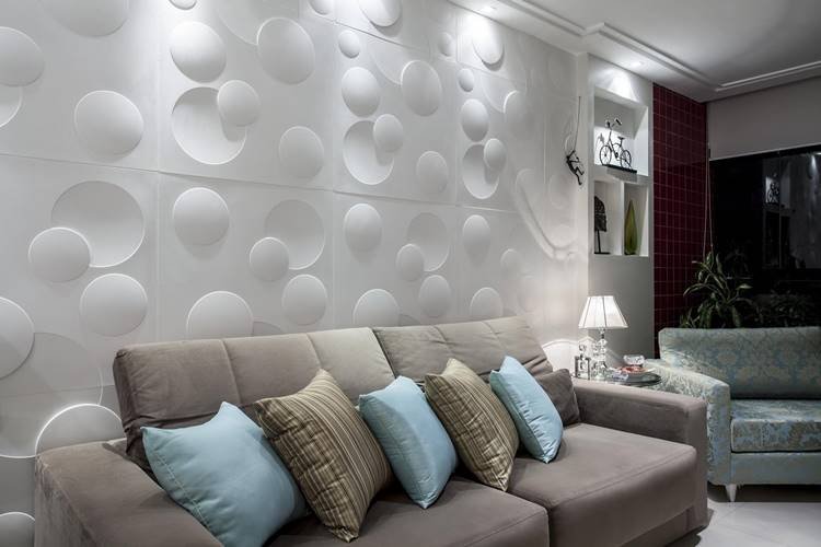 The designs on the 3D plaster wall can vary, it all depends on your taste.