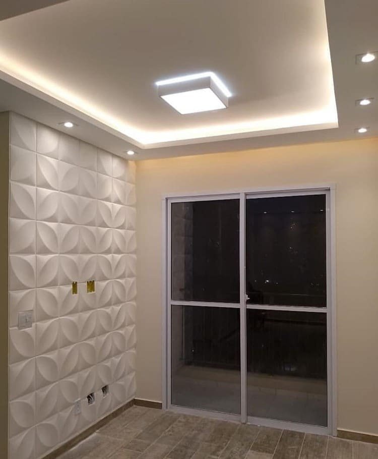 The open molded cornice provides indirect lighting that also reflects off the ceiling, giving the room a brighter atmosphere.