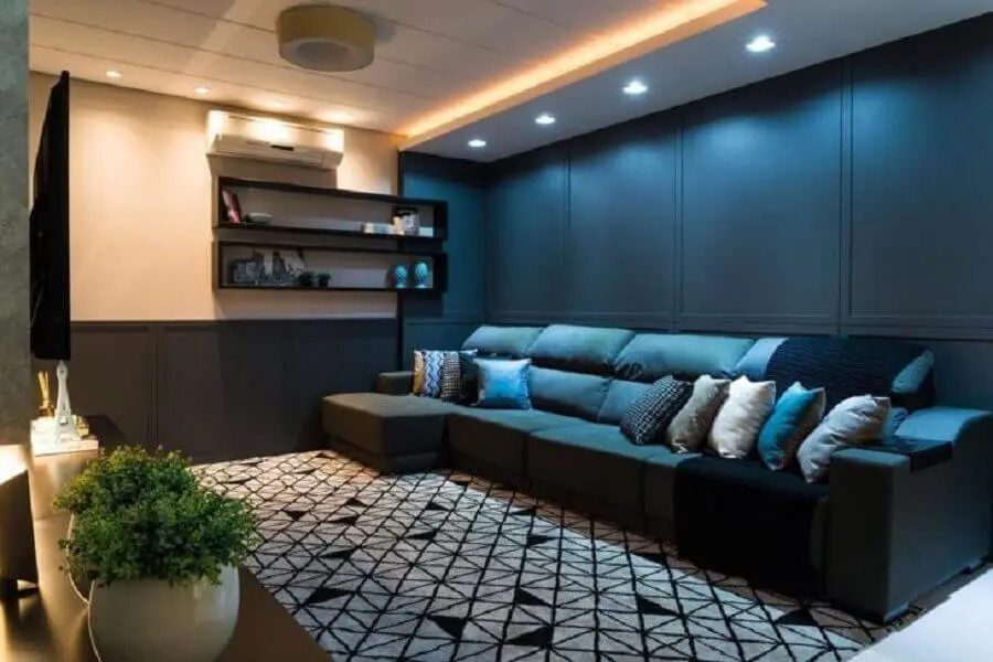 Decoração para sala ampla e moderna