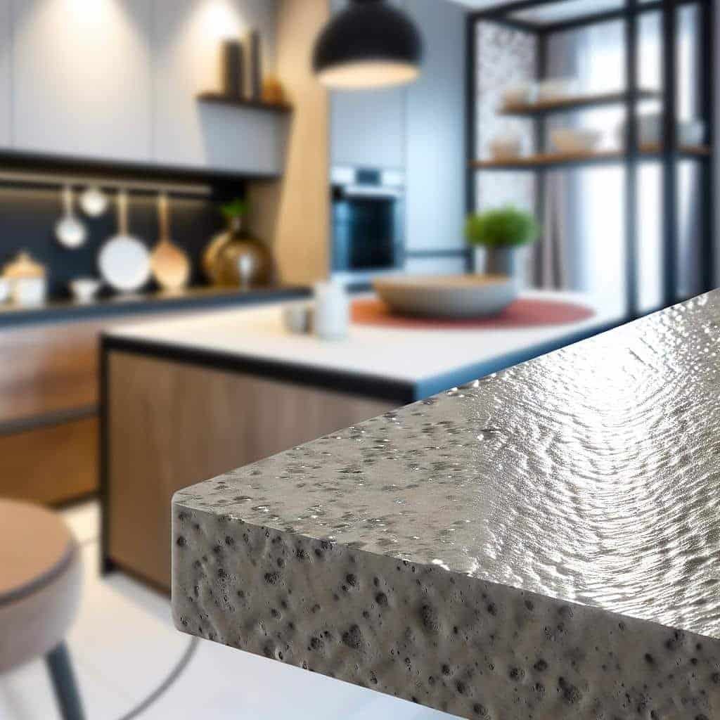bancada de concreto cozinha