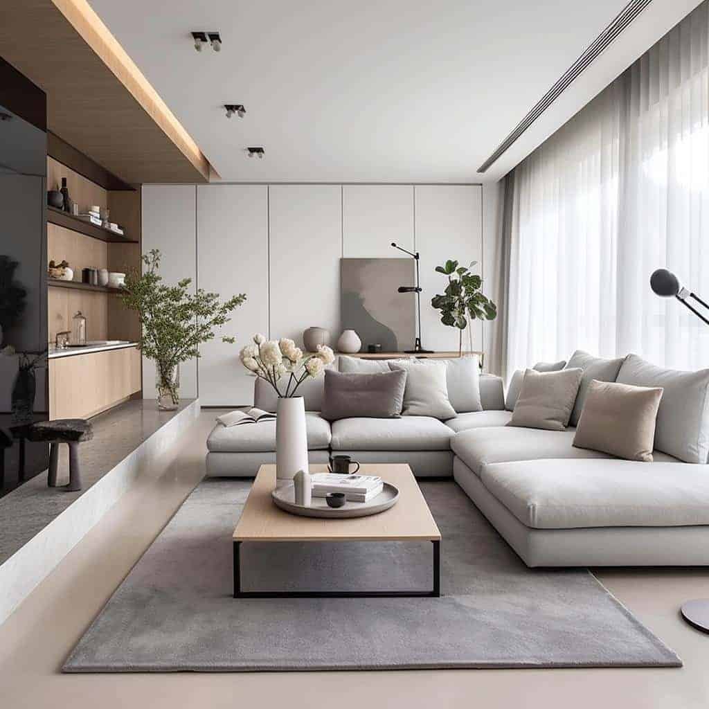 como fazer uma decoracao minimalista na sala