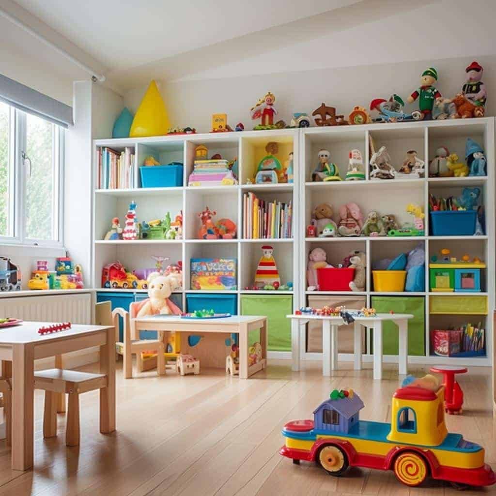 como organizar os brinquedos no quarto infantil