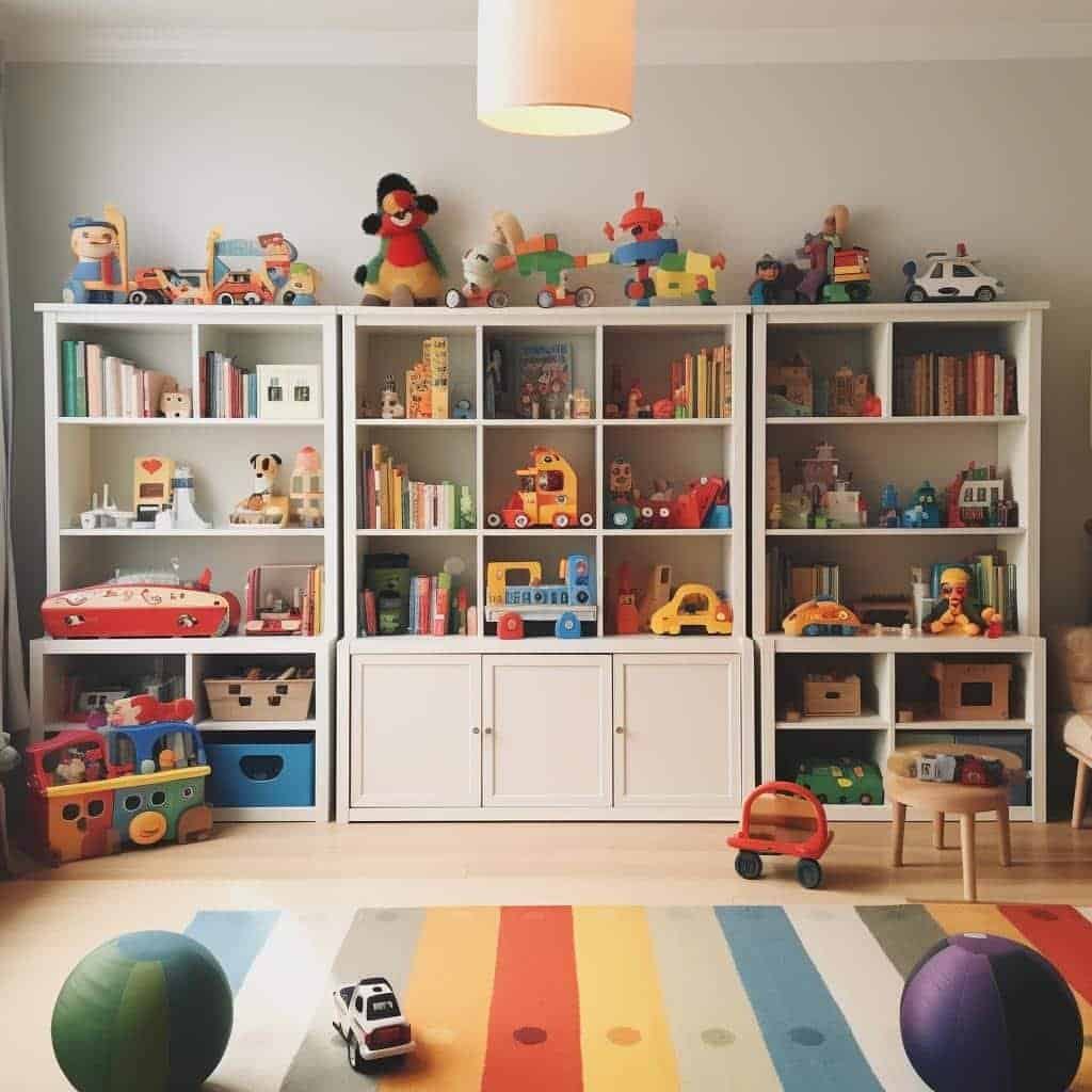 como organizar os brinquedos no quarto infantil