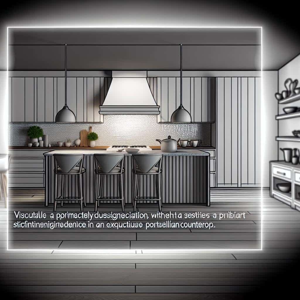 cozinha planejada com bancada de porcelanato