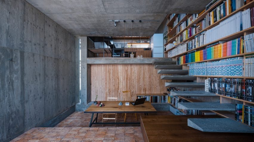 Interior do Edifício Frame da Casa no Japão por IGArchitects