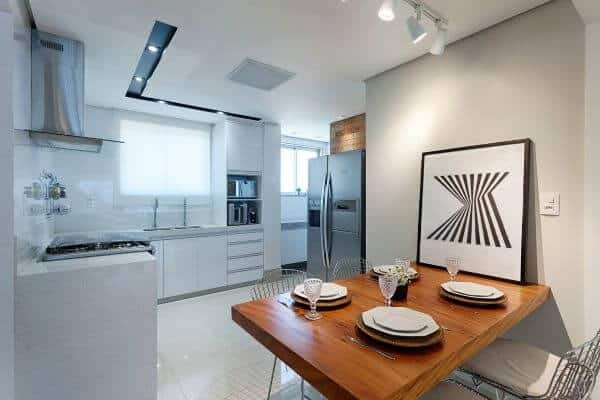 Modelos de cozinha compacta e clean – Por: Maria Laura Coelho