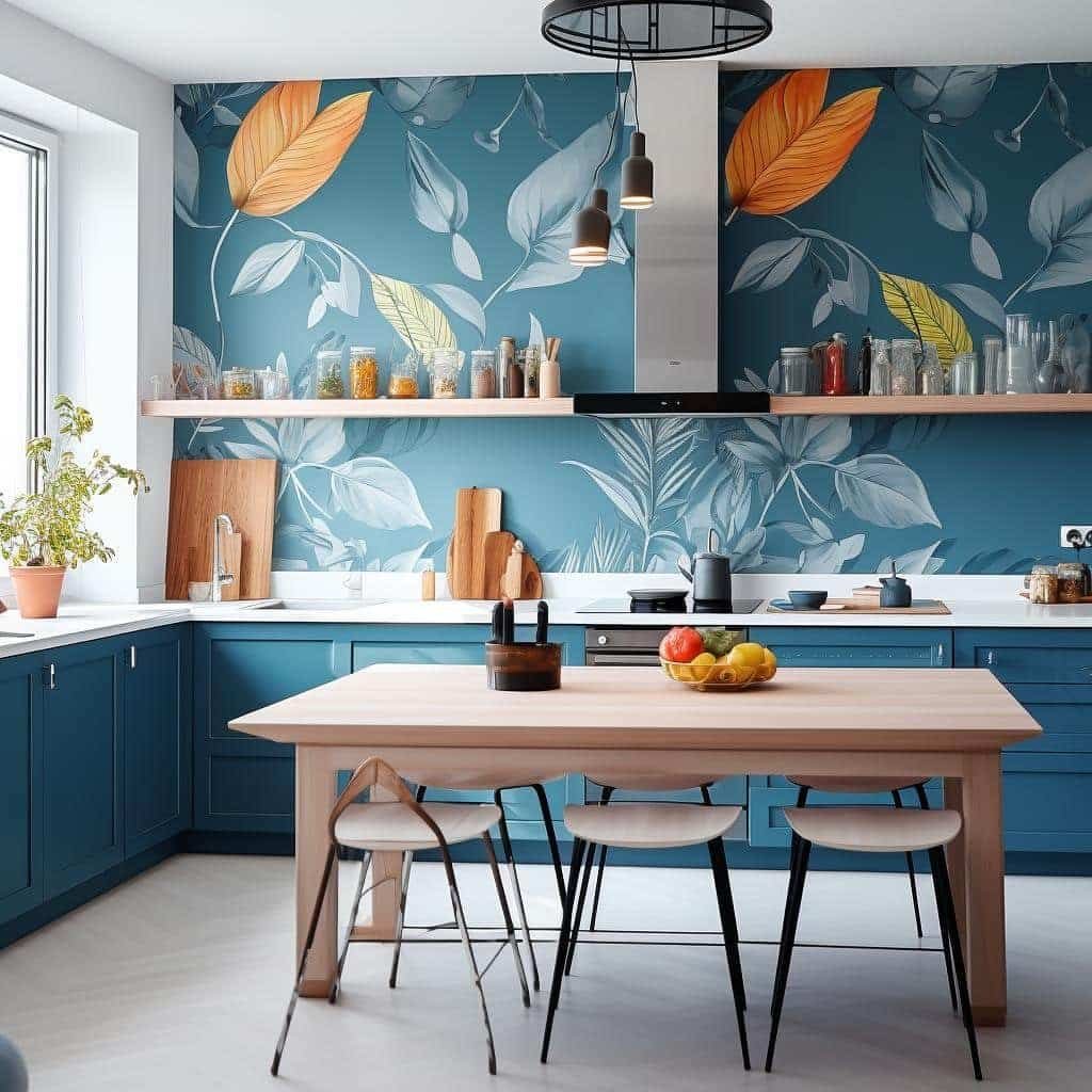 papel de parede na cozinha ideias criativas
