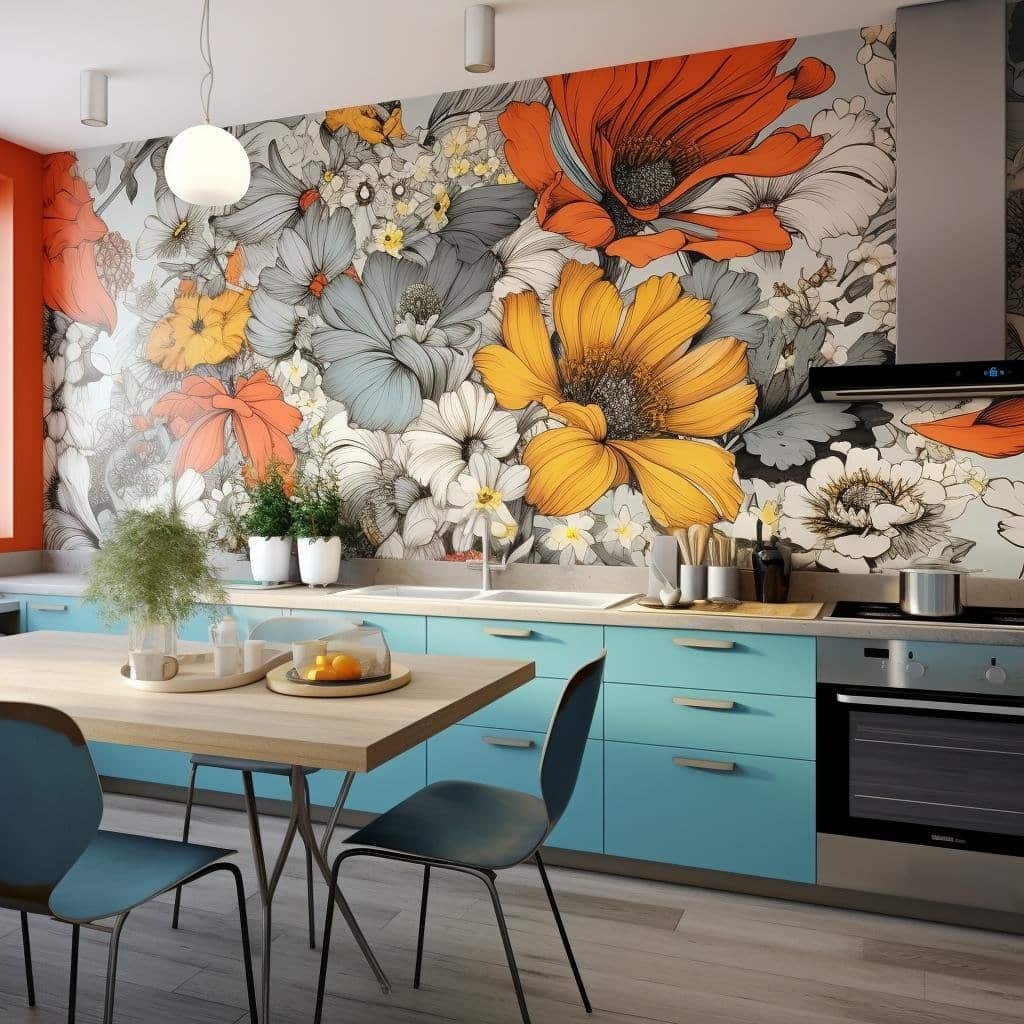 papel de parede na cozinha ideias criativas