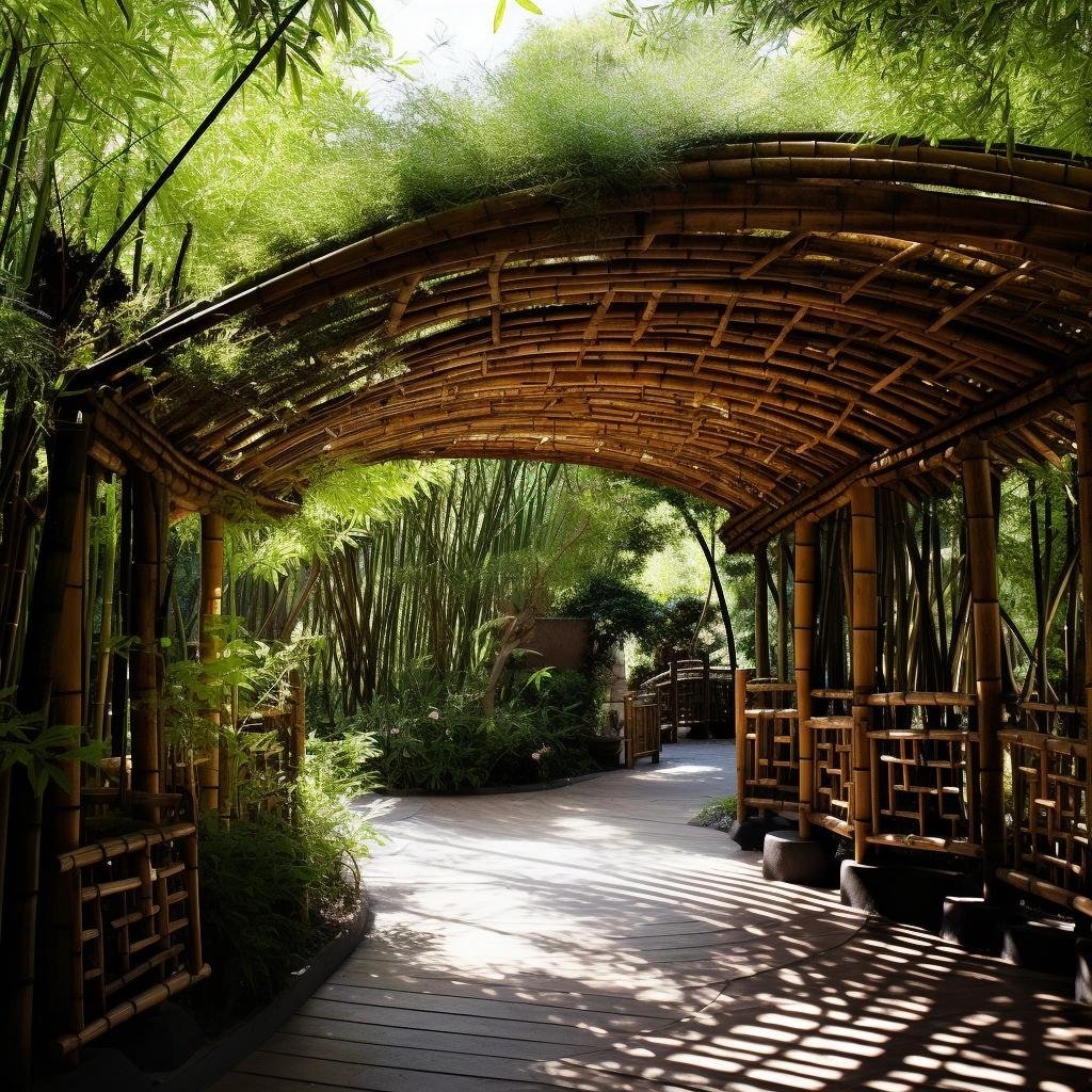 5 Razões para Escolher um Pergolado de Madeira com Forro de Bambu para seu Jardim