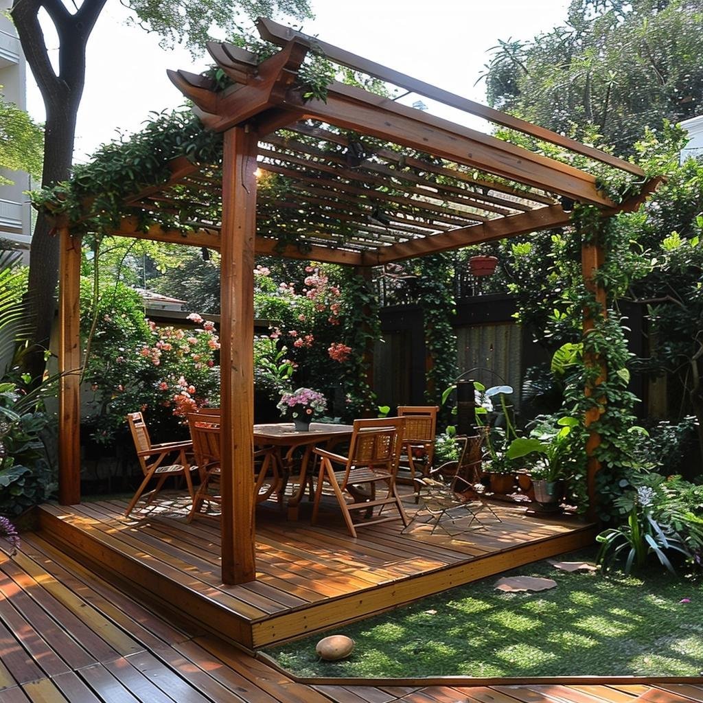 Pergolado de Madeira: Transforme Seu Jardim em um Oásis