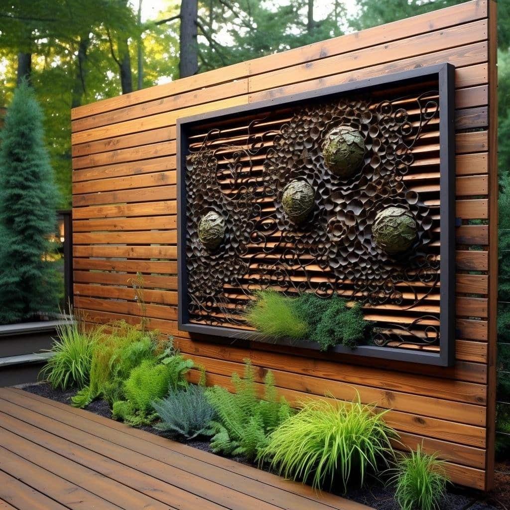 Transforme seu Jardim: Ideias para um Painel de Madeira Suspenso