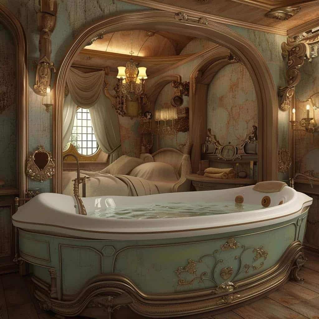 banheira no quarto