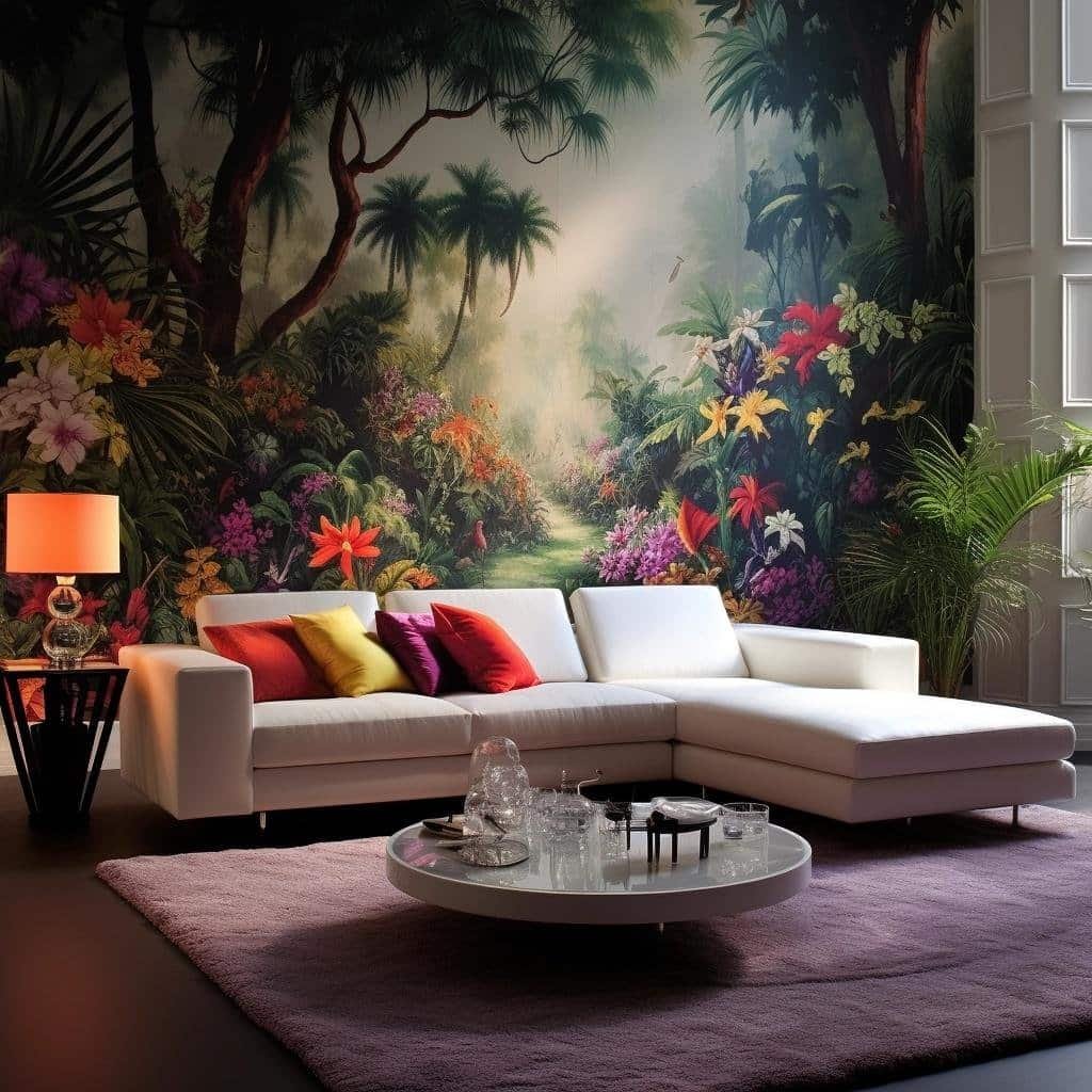 papel de parede sala de estar