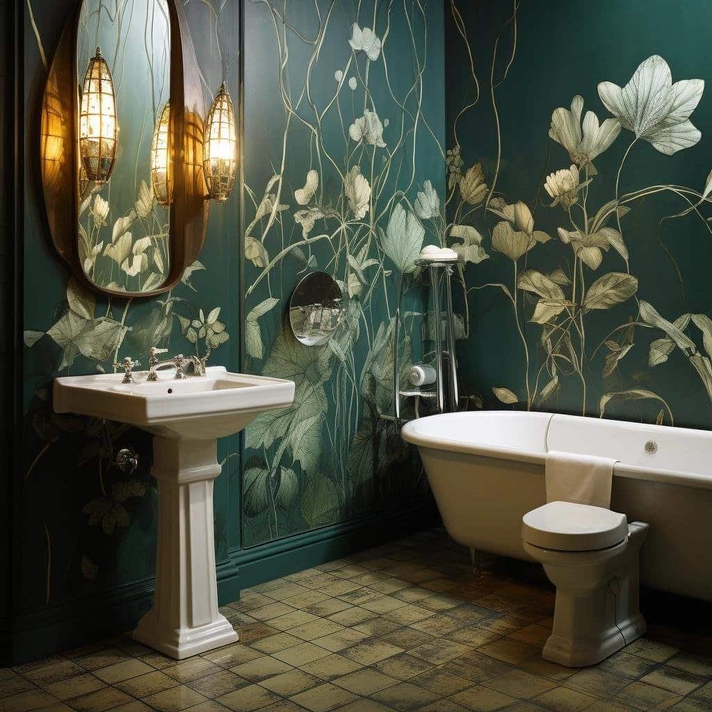 papel parede banheiro