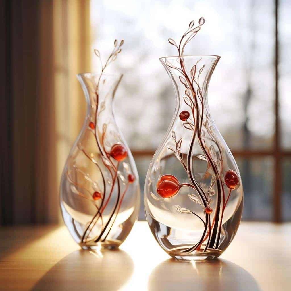 vasos de vidro para decoração