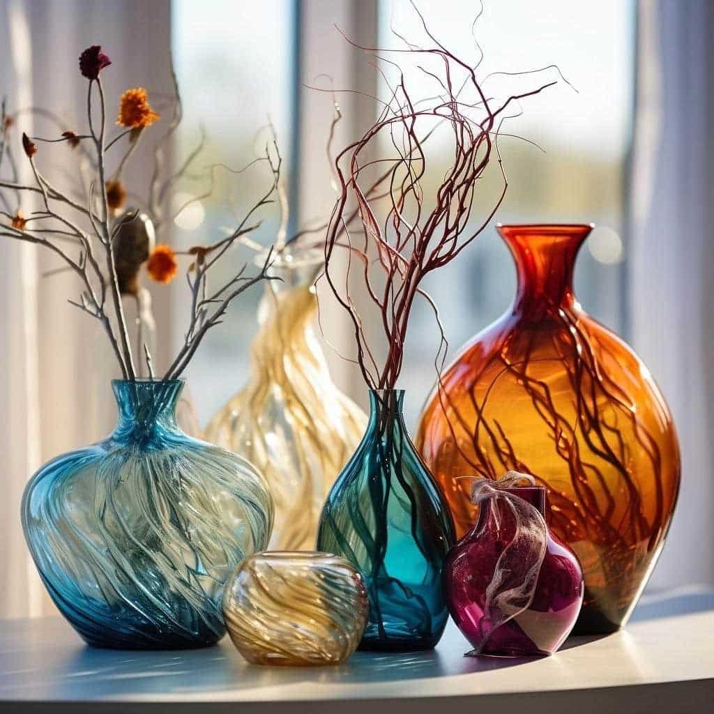 vasos de vidro para decoração