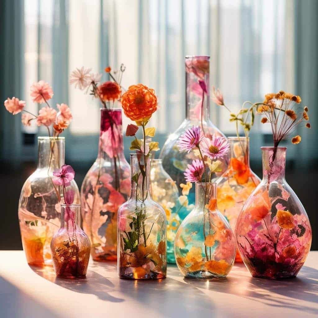 vasos de vidro para decoração