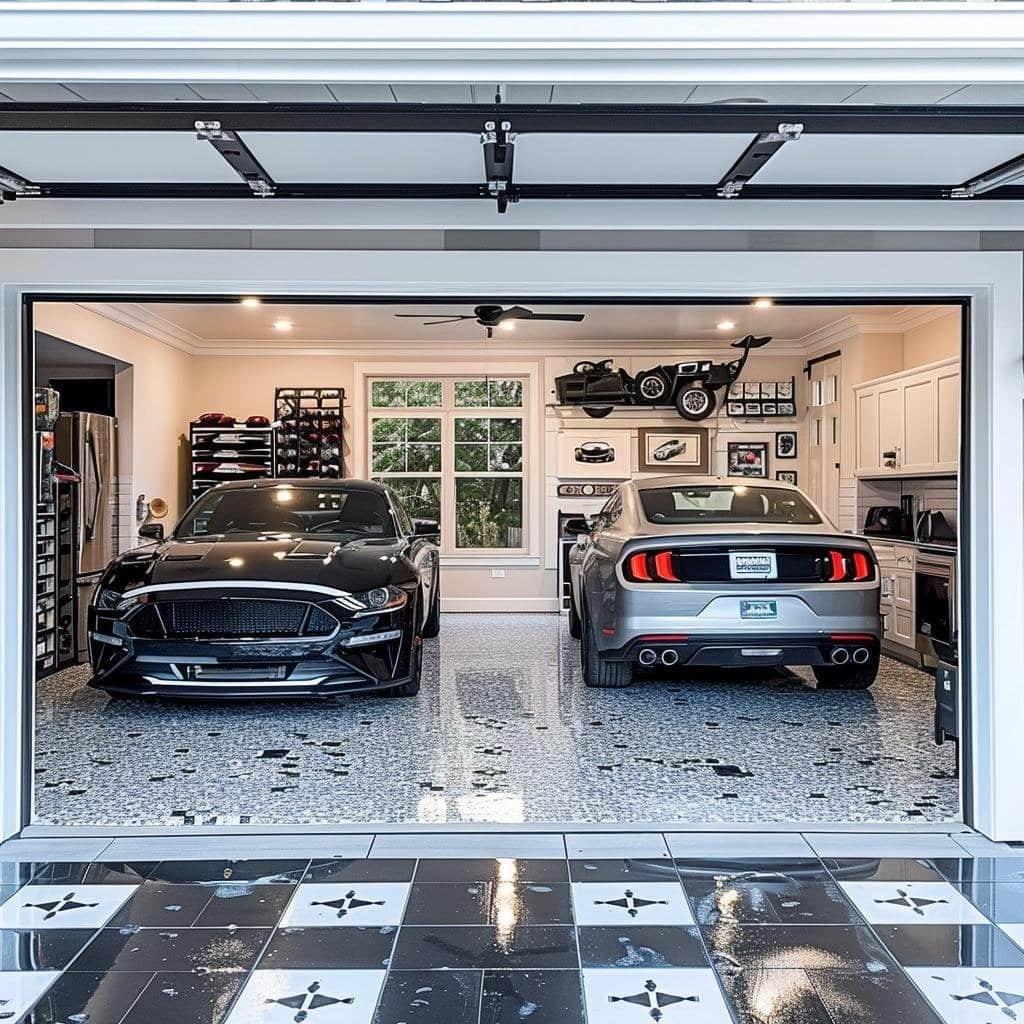 largura garagem 2 carros