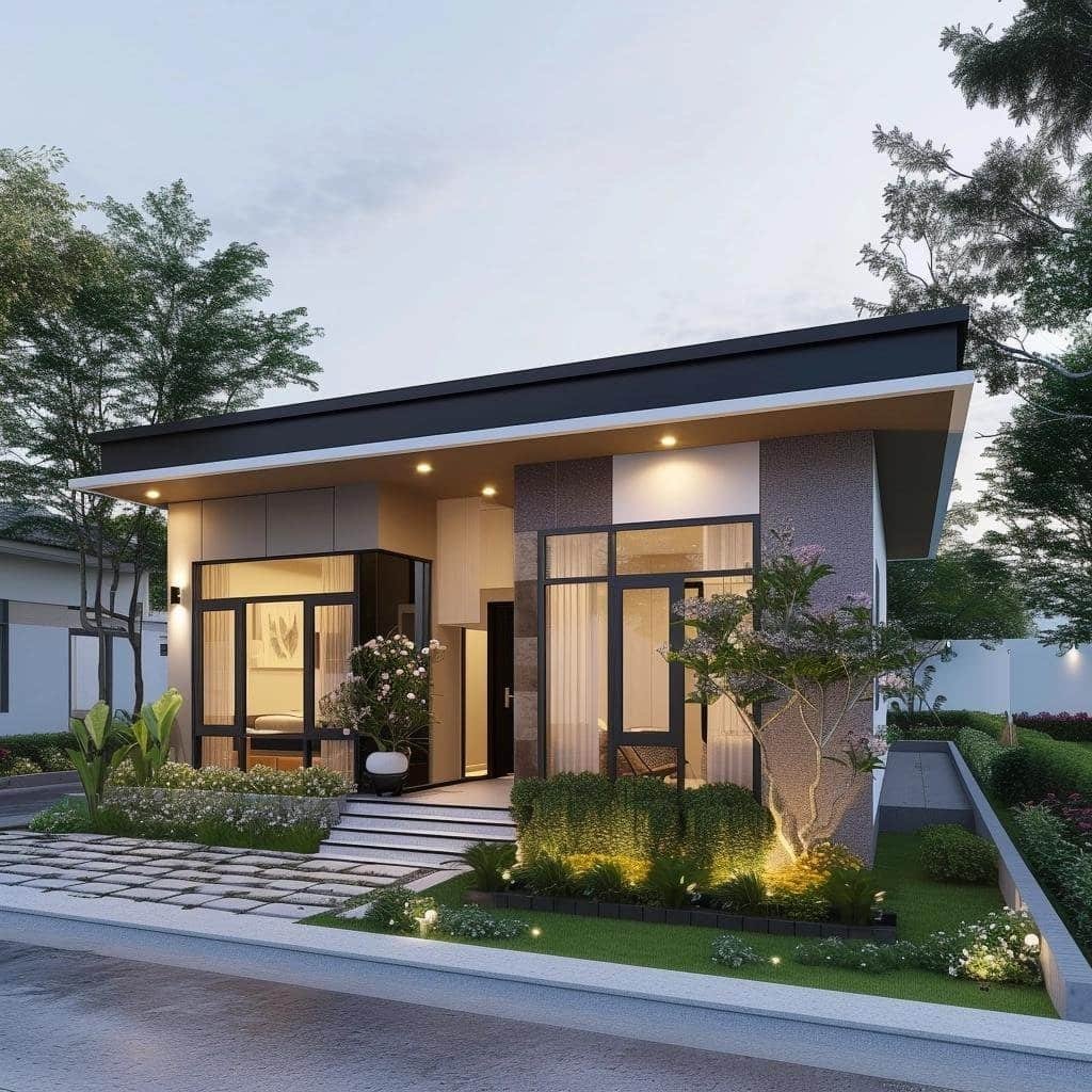 Linda casa de 2 quartos – Projeto de Casa 5×6 metros