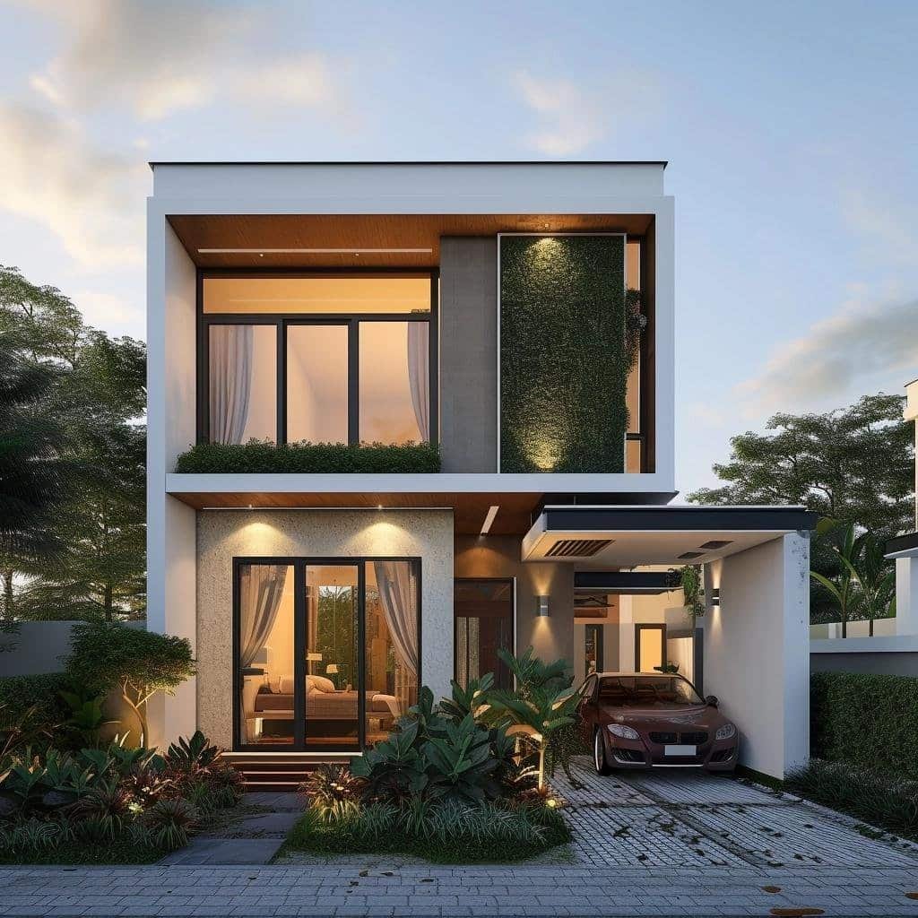 Linda casa de 2 quartos – Projeto de Casa 5×6 metros
