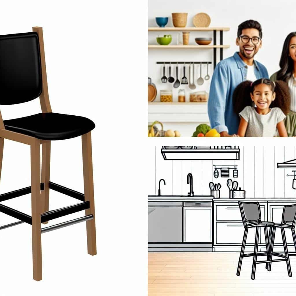cadeiras altas para bancada de cozinha
