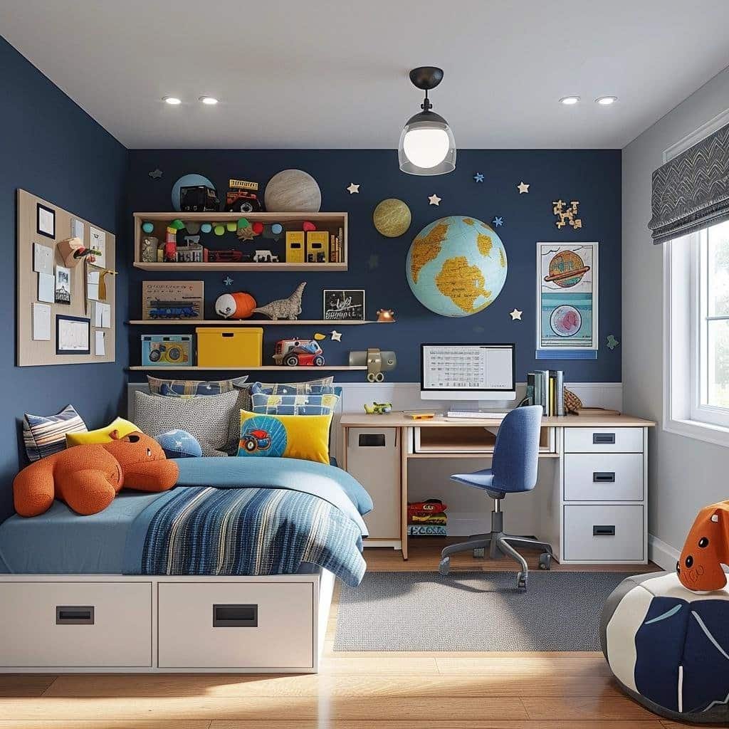 como organizar quarto infantil masculino