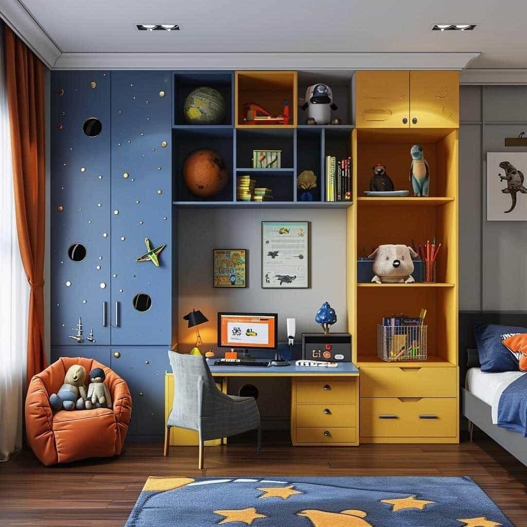 como organizar quarto infantil masculino